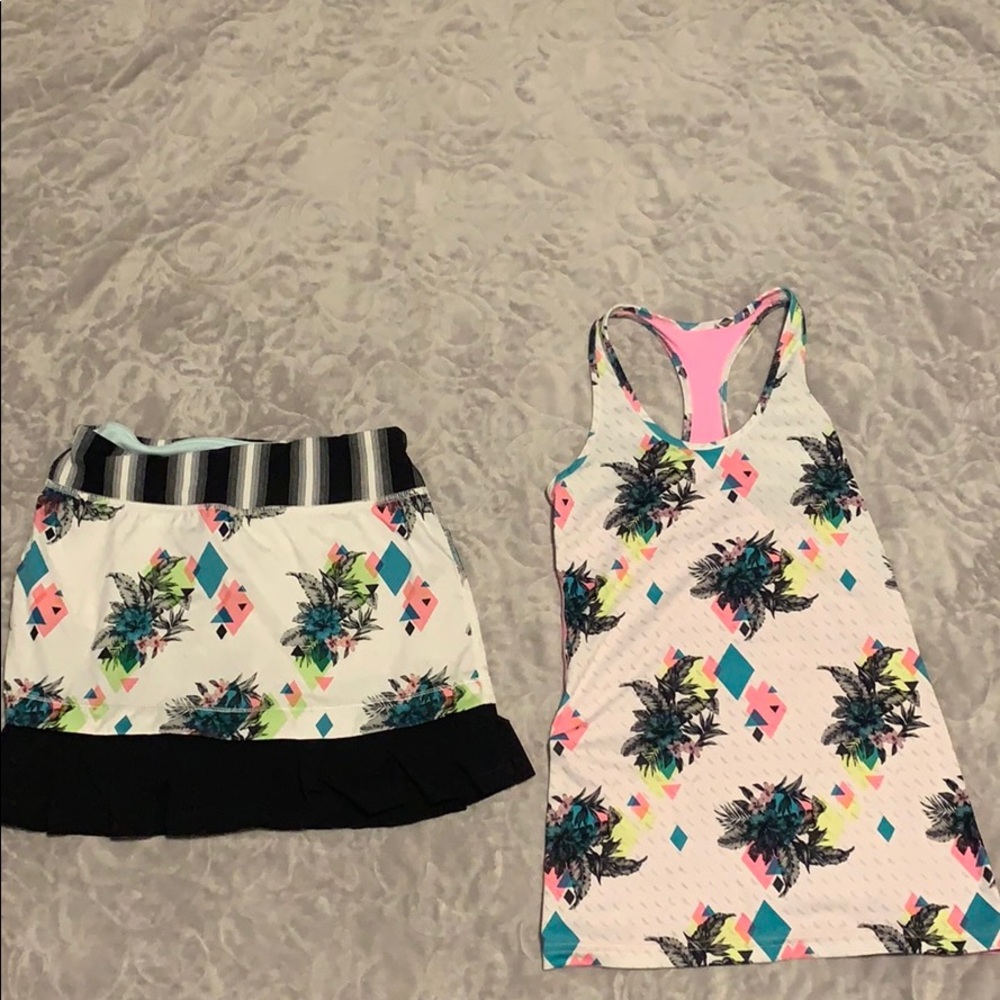 ivivva skirt and tank top!
